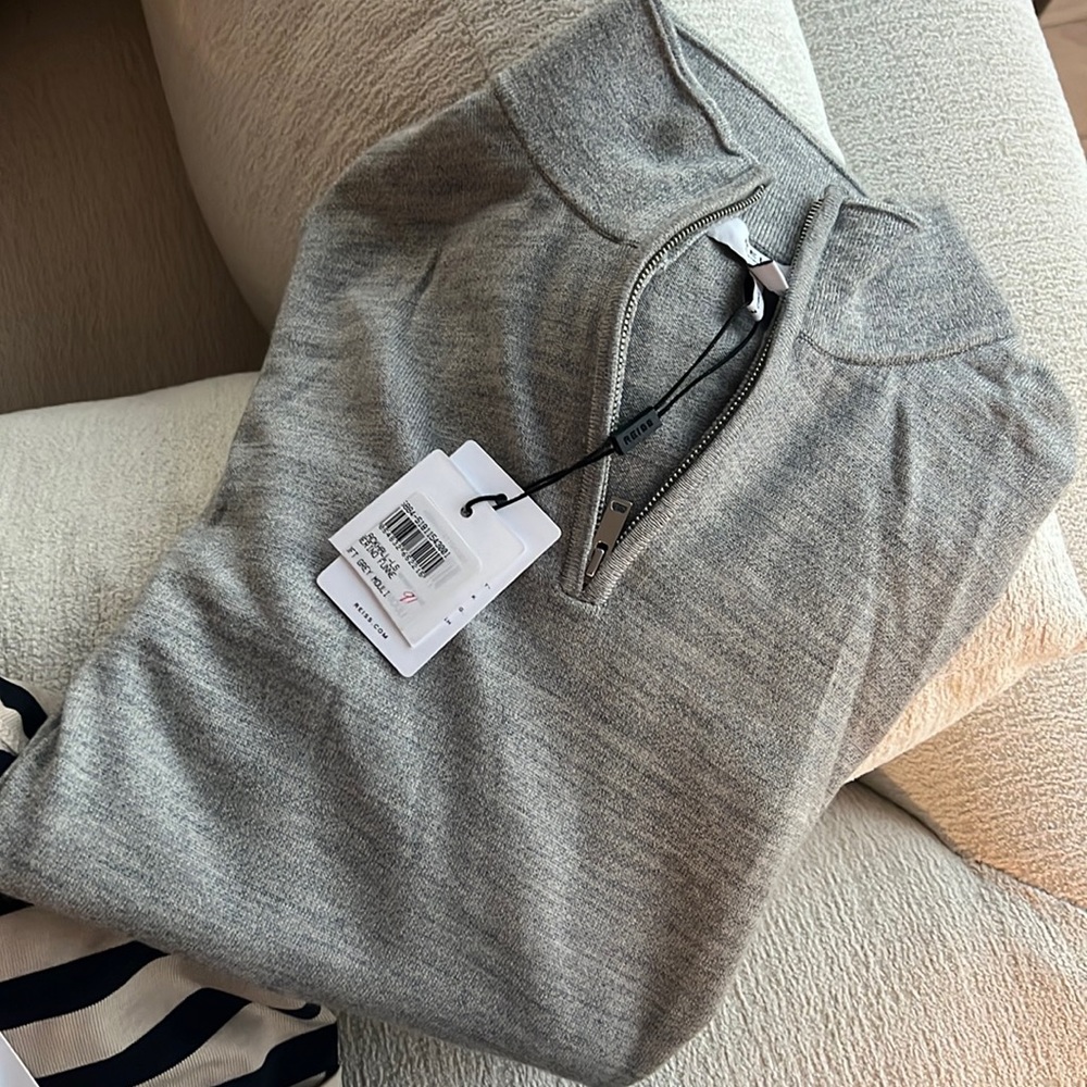 nwt reiss quarter zip